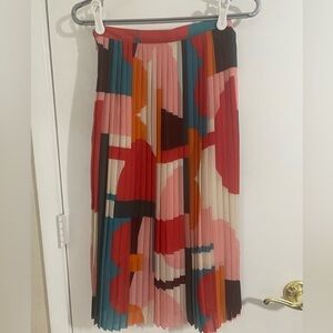Colorful Pleated Skirt